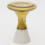 Join Table - Brushed Brass / Olivin