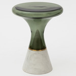 Join Table - Brushed Brass / Smoke