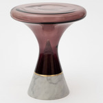 Join Table - Brushed Brass / Plum