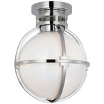 Gracie Ceiling Light - Overstock - Polished Nickel / White