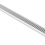 Light Channel 0.6 Tunable White Recessed Millwork 24V - White / Clear Lens / White Louver