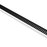 Light Channel 0.6 Tunable White Recessed Millwork 24V - White / Clear Lens / Black Louver