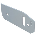 DIY Reveal Cove/Pathway Dead End Cap Plate - White