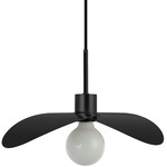 Christobel Pendant - Matte Black / White