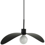 Christobel Pendant - Matte Black / White