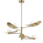 Christobel Chandelier - Aged Brass / White
