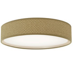 Corinne Ceiling Light - Natural Wicker / White