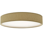 Corinne Ceiling Light - Natural Wicker / White