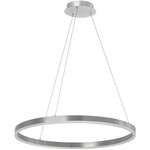 Circulo Color-Select Chandelier - Silver / White
