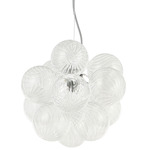 Charlize Pendant - Polished Chrome / Clear