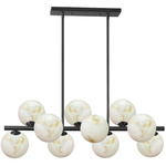 Giovanna Linear Pendant - Matte Black / Alabaster Giovanna Linear Pendant - Matte Black / Alabaster