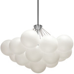 Miles Chandelier - Polished Chrome / Frosted