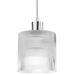 Nadine Pendant - Polished Chrome / Clear