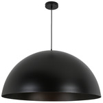 Ofelia Dome Pendant - Matte Black / Matte Black