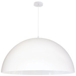 Ofelia Dome Pendant - Matte White
