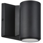 Olivette Outdoor Wall Light - Matte Black / Clear