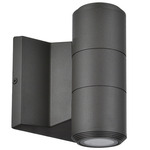 Olivette Outdoor Wall Light - Matte Black / Clear