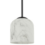 Patrice Pendant - Matte Black / Alabaster