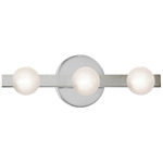 Raleigh Bathroom Vanity Light - Polished Chrome / White