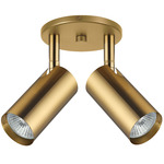 Stanly 2 Light Spotlight - Aged Brass