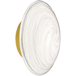 Wenona Wall Sconce - Aged Brass / White