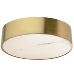 Walsh LED Flush Mount - Aged Brass / Alabaster