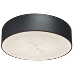 Walsh LED Flush Mount - Matte Black / Alabaster