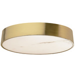 Walsh LED Flush Mount - Aged Brass / Alabaster