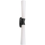Whitney Wall Sconce - Matte Black / White