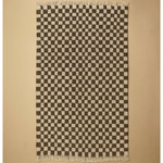 Checkered Rug - Black / Ivory