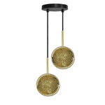 Kora Multi Light Pendant - Black / Brass