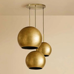 Mishal Multi Light Pendant - Antique Brass