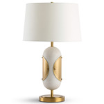 Ovaro Table Lamp - White / Off White