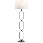 Follina Floor Lamp - Bronze / Off White