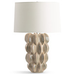 Lisbon Table Lamp - Brown / Off White
