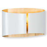 Lena Wall Sconce - Off White / Brass