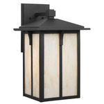 Tomek Champagne Outdoor Wall Sconce - Black / Champagne