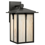 Tomek Champagne Outdoor Wall Sconce - Antique Bronze / Champagne