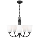 Miles Chandelier - Midnight Black / Etched White