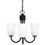 Miles Chandelier - Midnight Black / Etched White