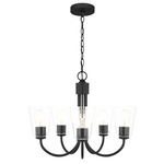 Miles Chandelier - Midnight Black / Clear