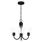 Miles Chandelier - Midnight Black / Clear