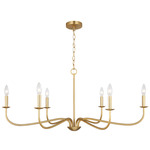 Abells Chandelier - Satin Brass