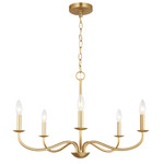 Abells Chandelier - Satin Brass