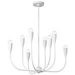 Maya Chandelier - Matte White
