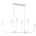 Maya Linear Chandelier - Matte White