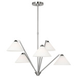 Werley Chandelier - Brushed Nickel / Milk