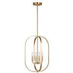 Loretto Chandelier - Satin Brass