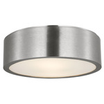 Albee Ceiling Flush Light - Brushed Nickel / Opal Etched