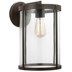 Luning Outdoor Wall Sconce - Antique Bronze / Clear